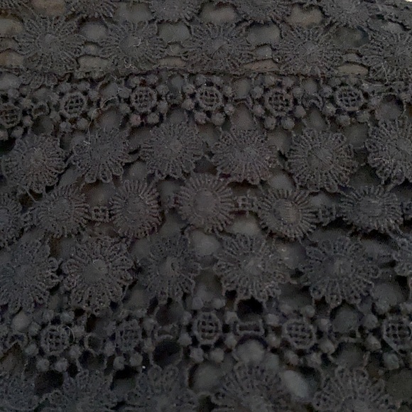 Crochet Black Mini Skirt - Picture 2 of 2